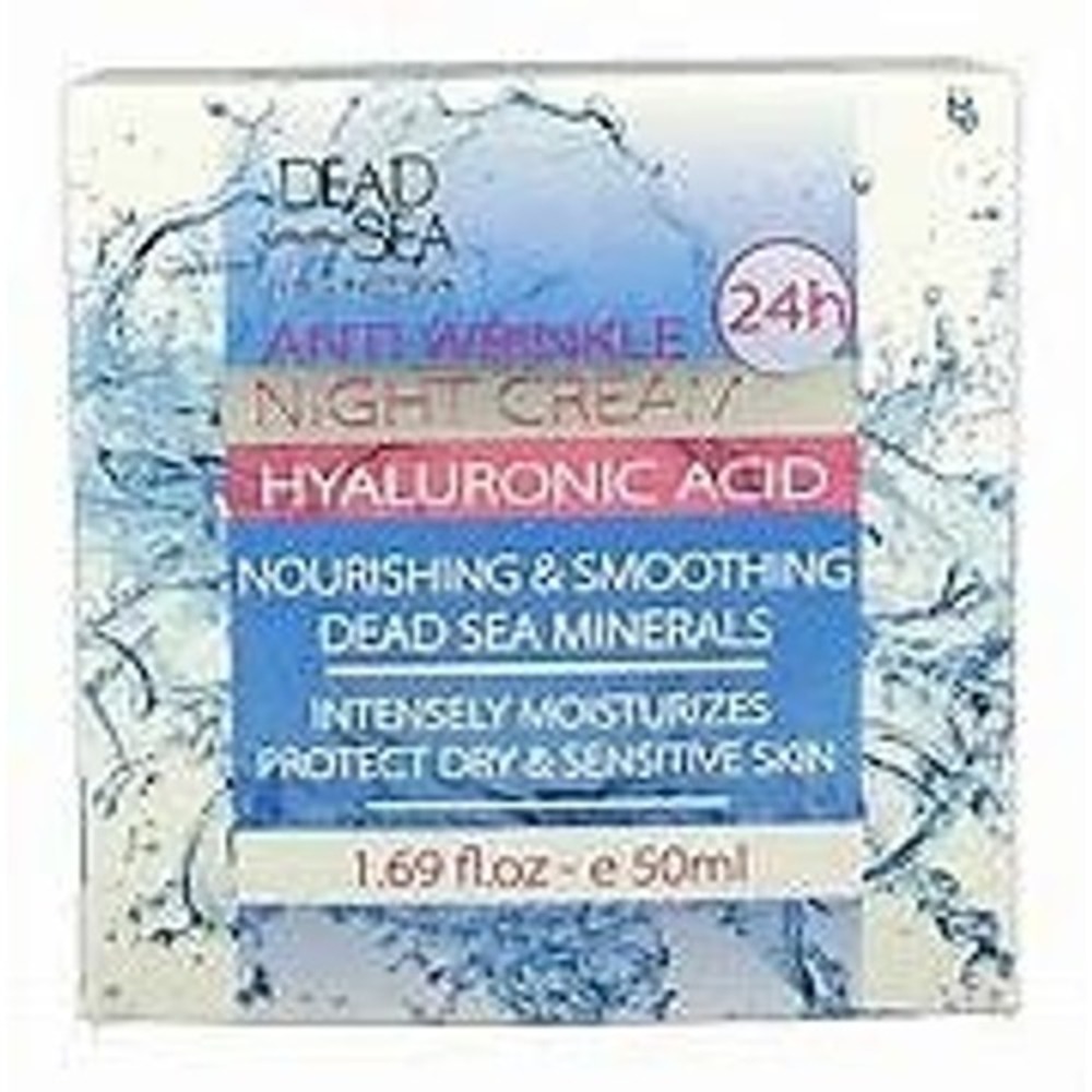 Dead Sea Collection Anti Wrinkle Night Cream Hyaluronic Acid 50ml (1.69 fl oz)